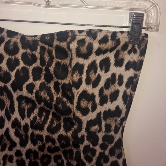 Leopard Strapless Tube Mini Dress - XS - Picture 3 of 12